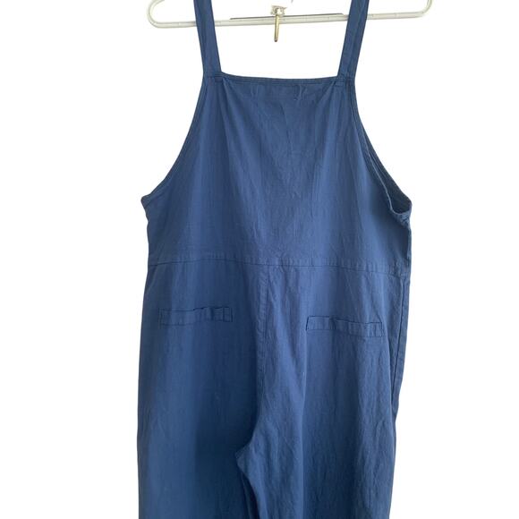 Mommy Jennie Blue Tie Straps Overalls Front/Back Pockets Maternity Small - Picture 5 of 6